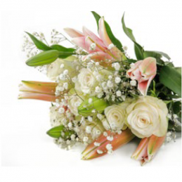 Roses + Lilies + Gypso